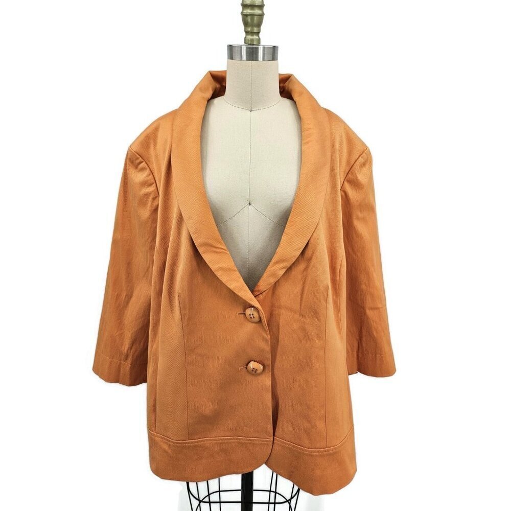 New Semantiks Orange Blazer Womens 24W Jacket